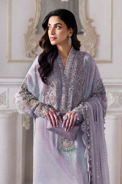 Maria.B Mbroidered Luxury Formals Wedding Chiffon Collection - LILAC