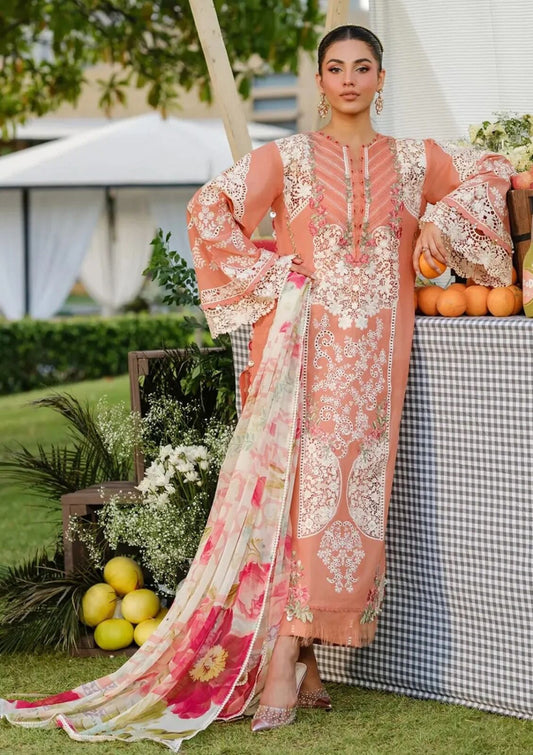 Elaf Premium Luxury Lawn Chikankari Embroidered Collection - AUTUMN DREAM