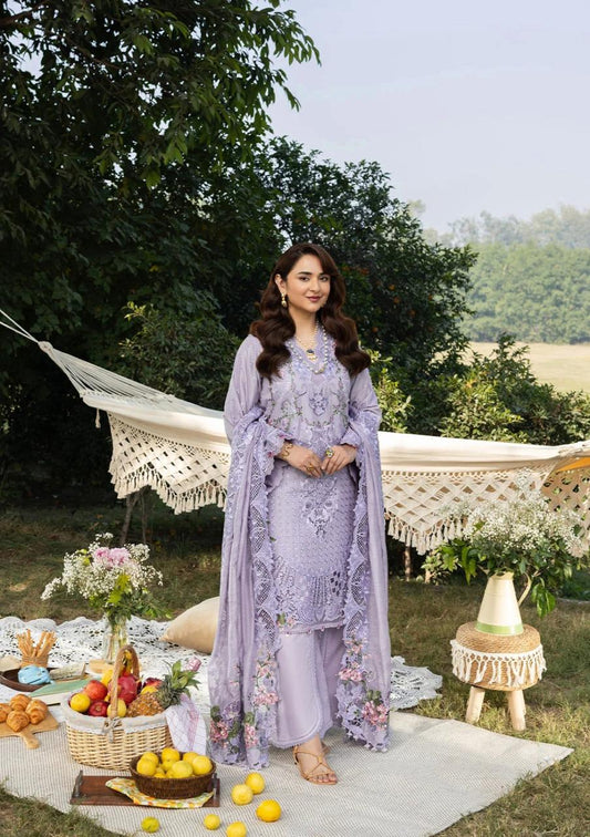 Elaf Premium Luxury Lawn Chikankari Embroidered Collection - ELY3B PARADISE