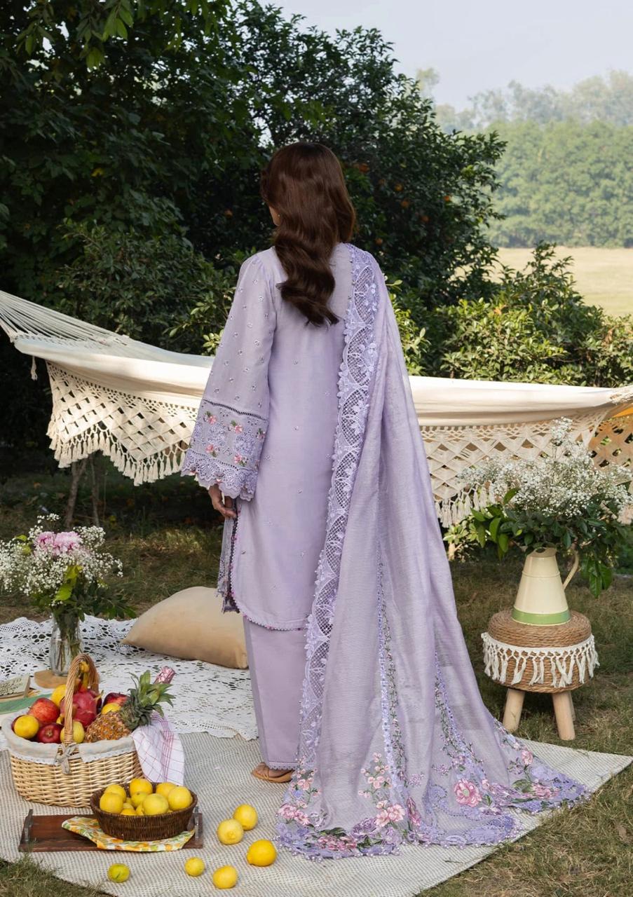 Elaf Premium Luxury Lawn Chikankari Embroidered Collection - ELY3B PARADISE