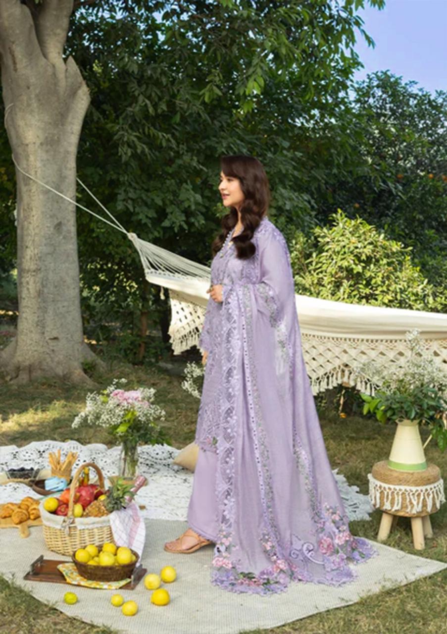 Elaf Premium Luxury Lawn Chikankari Embroidered Collection - ELY3B PARADISE