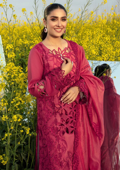 Rang Rasiya Red Luxury Lawn Collection Replica