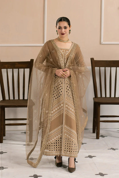 Maryum & Maria Luxury Lawn Chikankari Embroidered 3 Piece Dress