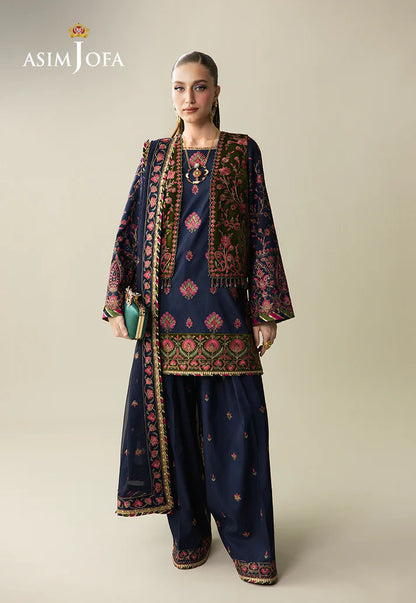ASIMJOFA Embroidered Unstitched