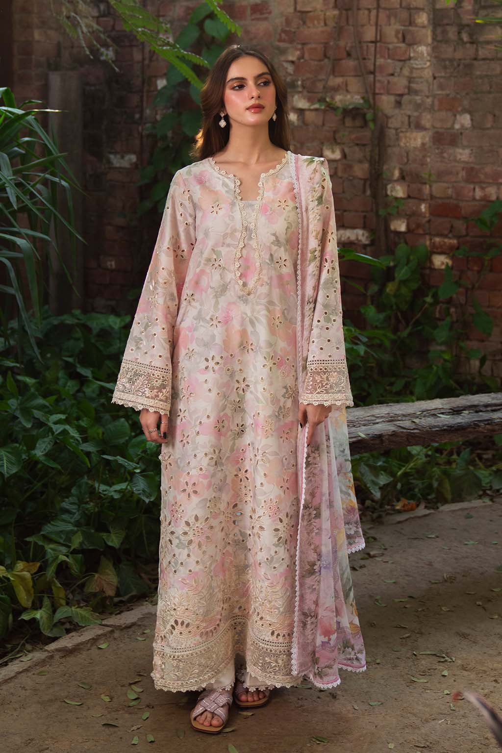 Neeshay Summer Lines Printkari Embroidered Lawn Unstitched
