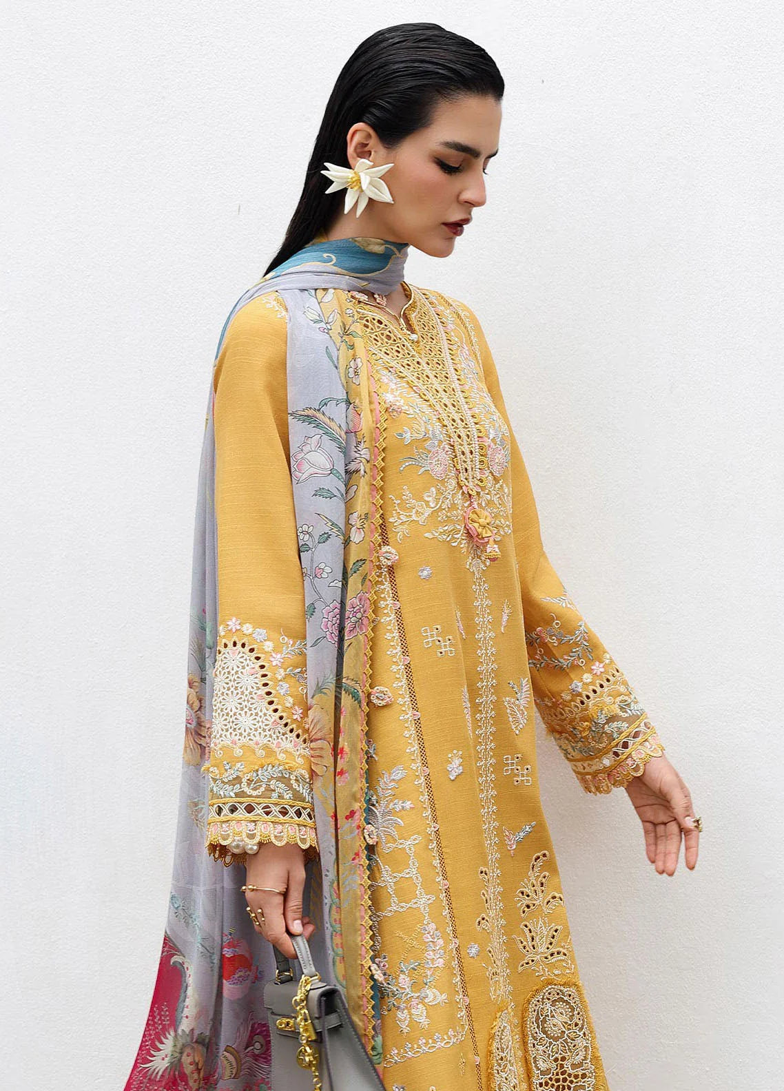 Qalamkar Embroidered Unstitched