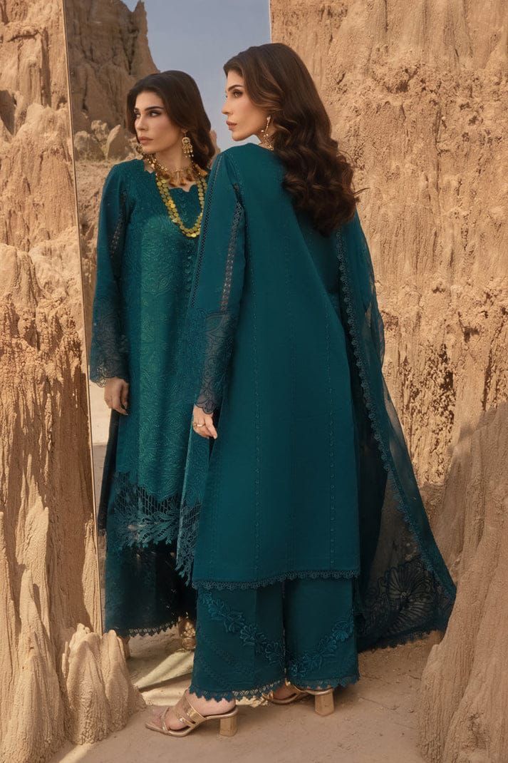Rang Rasiya Zinc Blue Luxury Formal Lawn Collection Replica