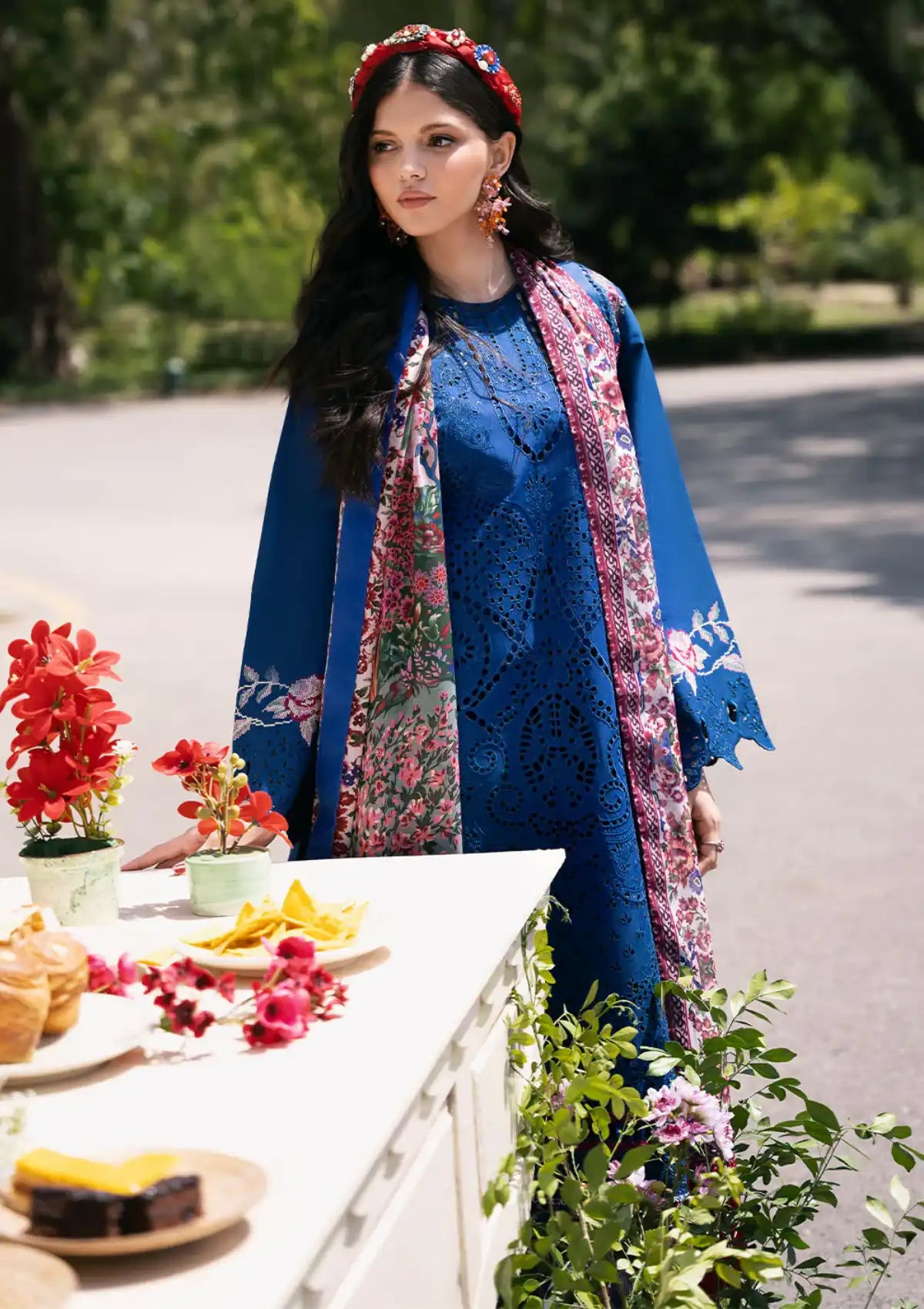 Bin Ilyas Royal Blue Luxury Lawn Collection