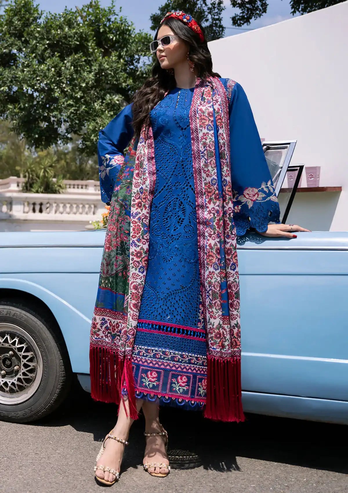 Bin Ilyas Royal Blue Luxury Lawn Collection