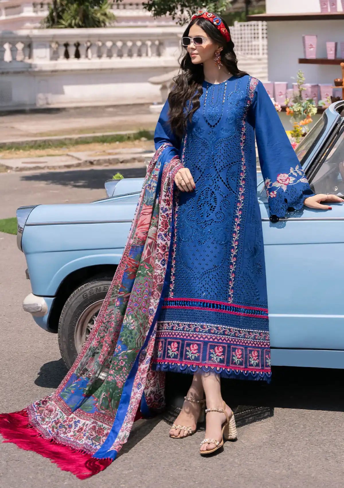 Bin Ilyas Royal Blue Luxury Lawn Collection