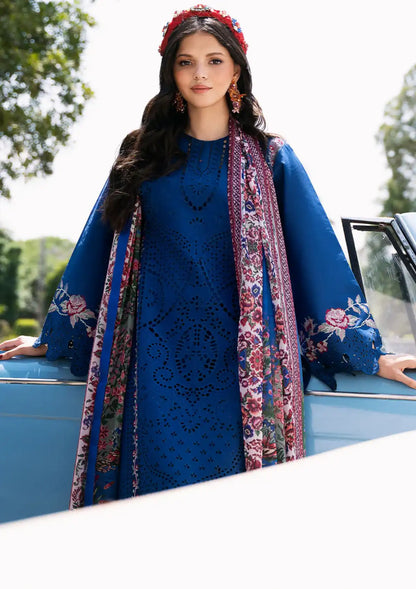 Bin Ilyas Royal Blue Luxury Lawn Collection
