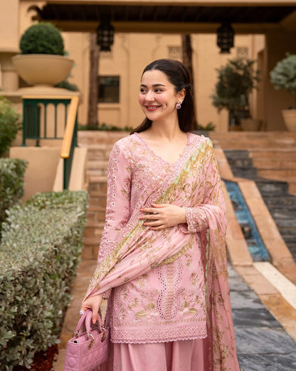 FAIZA SAQLAIN Embroidered Luxury Lawn