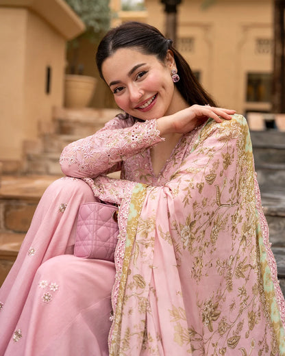 FAIZA SAQLAIN Embroidered Luxury Lawn
