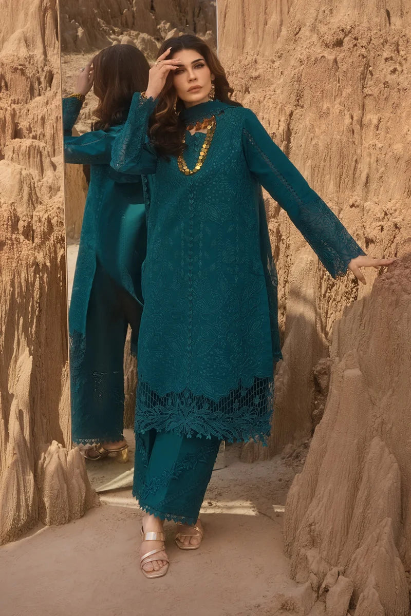 Rang Rasiya Zinc Blue Luxury Formal Lawn Collection