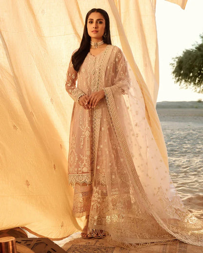 Faiza Saqlain Lawn Embroidered 3 Piece