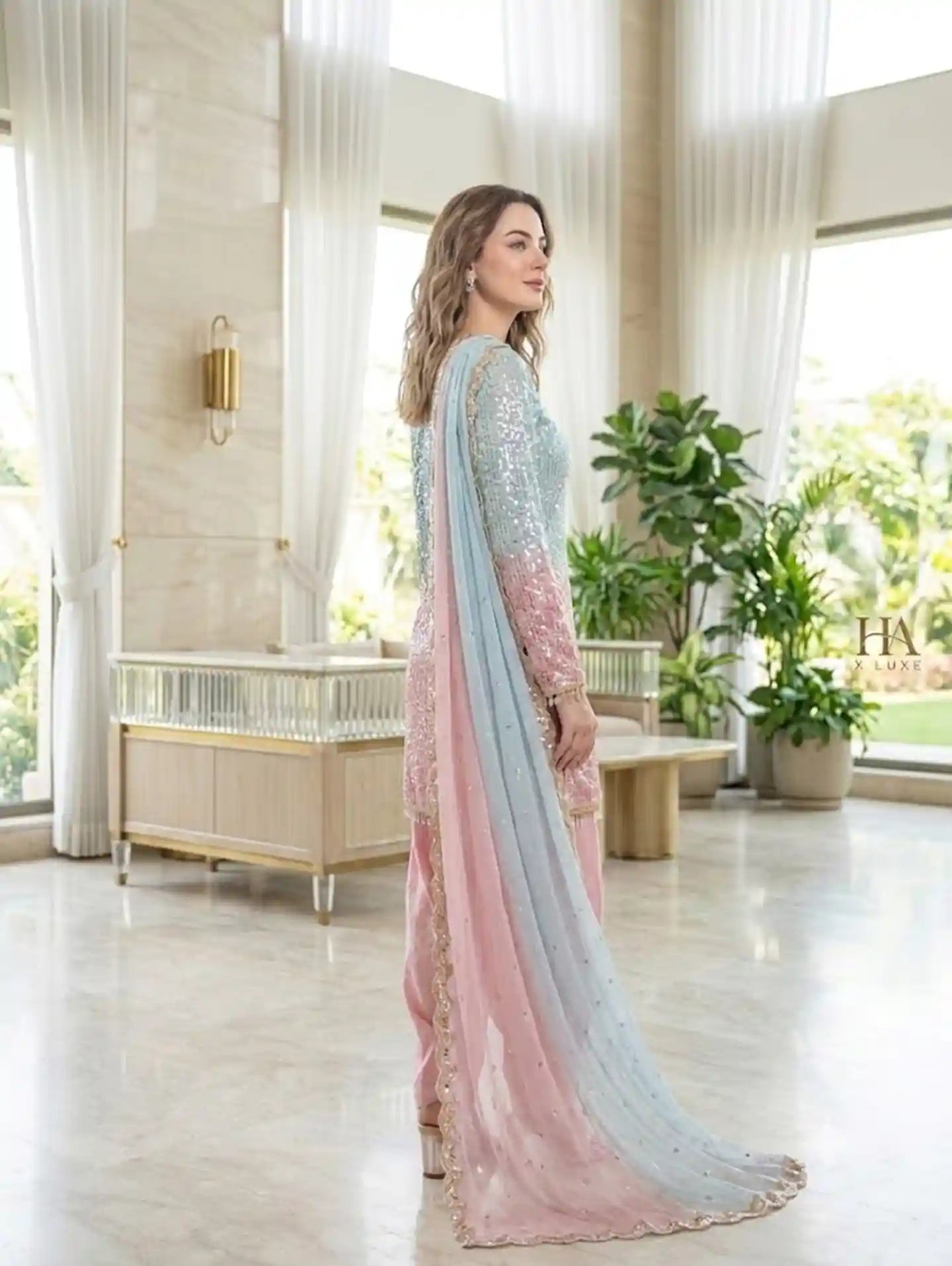 Shrenz Tie-N-Die Bamber Chiffon collection