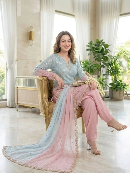 Shrenz Tie-N-Die Bamber Chiffon collection
