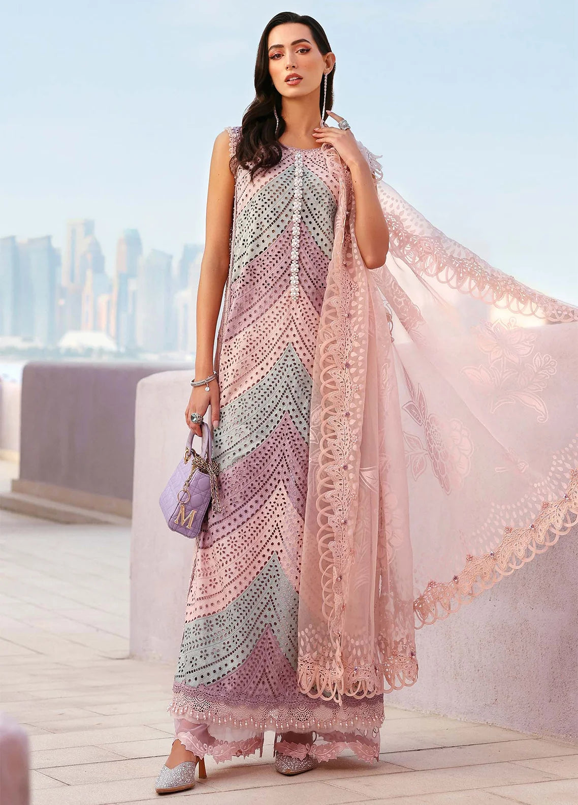 Maria B Unstitched Embroidered Luxury