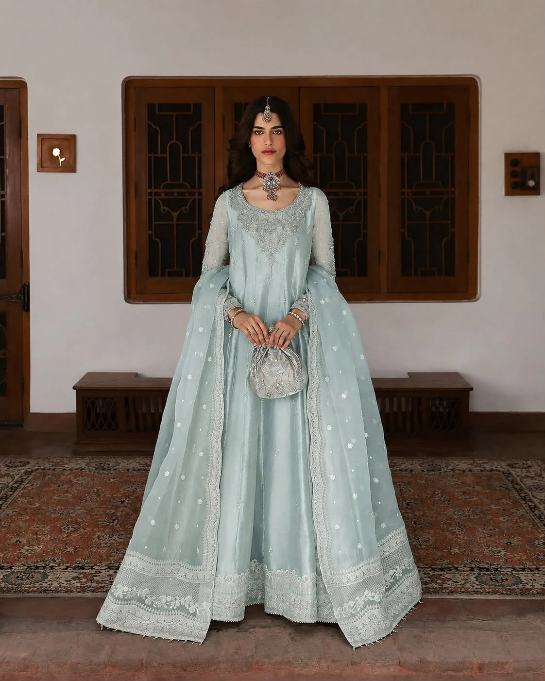 FAIZA SAQLAIN NEW PARTY WEAR MAXI
