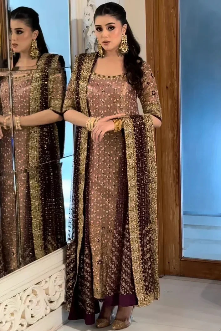 Haris Shakeel Pink Bridal Collection Maysori