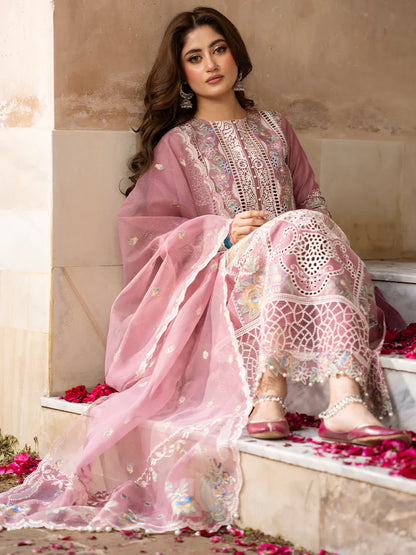 Bin Ilyas Luxury Lawn Embroidered 3 Pc Unstithced Collection