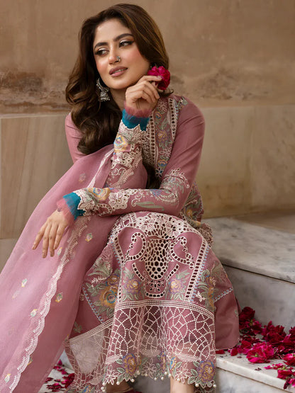 Bin Ilyas Luxury Lawn Embroidered 3 Pc Unstithced Collection