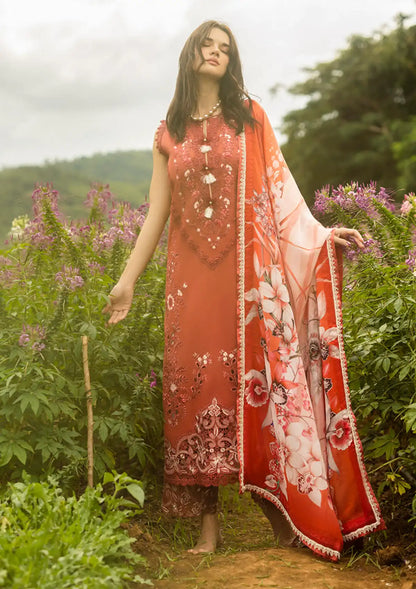 Mushaq ChickenKari Embroidered Lawn Suit 3 Piece Unstitched
