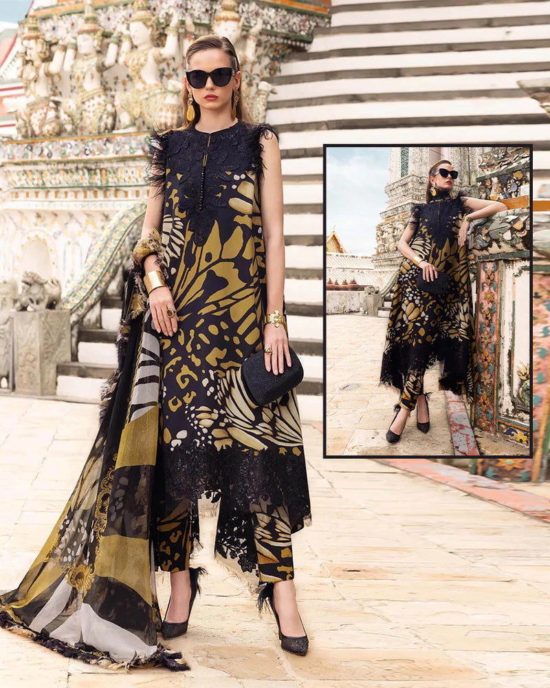 Maria.b Luxury Silk Collection - Camel Black Cheetah