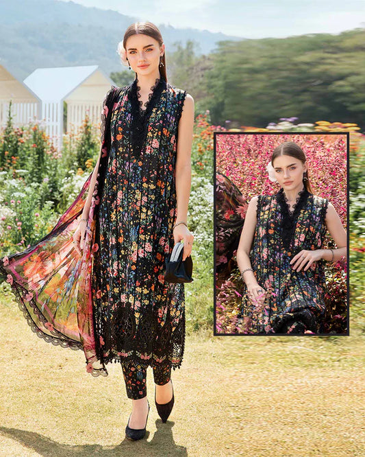 Maria.B Mprints 2025 Pure Lawn Collection - 7B