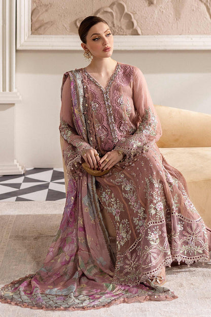 Maria.B Luxury Chiffons Formal Wedding Collection –Salmon Pink