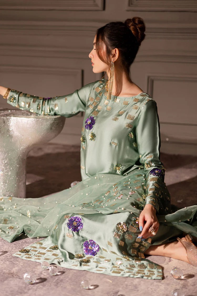 Nureh Tiny Twinkles Luxury Hand Embellished Addawork Formal Wedding Collection-Pista