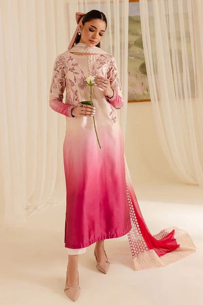 Nureh Luxury Silk Ombre Collection - Pink Double Shaded
