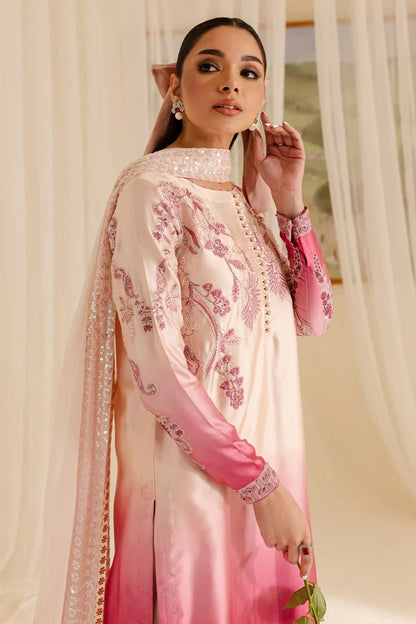 Nureh Luxury Silk Ombre Collection - Pink Double Shaded