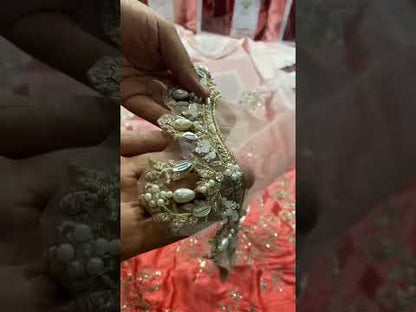 Khadija Batool Hand Embellished Luxury Silk Formal Collection -Double Shaded