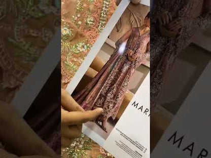 Maria.B Luxury Chiffons Formal Wedding Collection –Salmon Pink