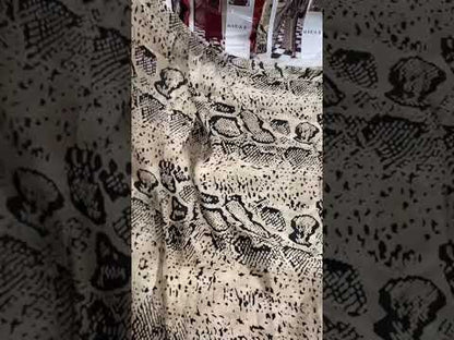 Maria.b Luxury Silk Collection - Beige Cheetah