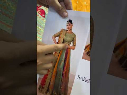 Baroque Luxury Formal Bridal  Wedding Collection- Special Lehenga Choli For Mehndi Events