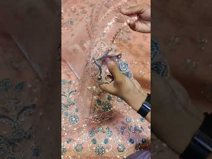 Faiza Saqlain Formal Wedding Collection- Tea Pink